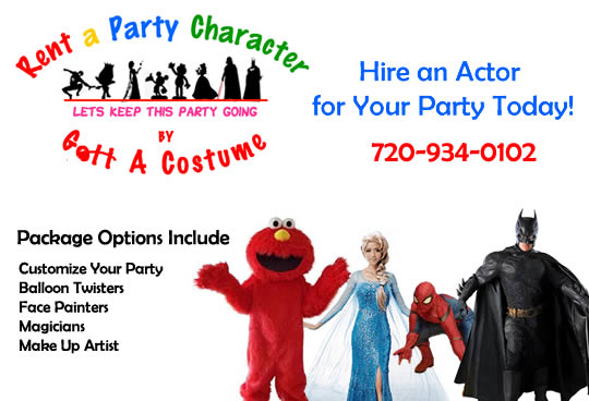 Rent a Party Character for your party